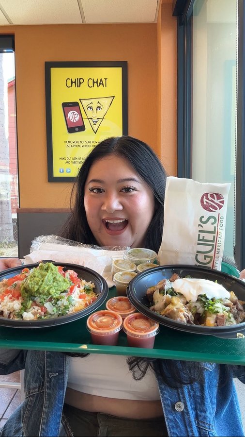 Instagram post by @ohmymisty for Miguel's Jr. Caption reads: Best bang for your buck at Miguel’s Jr 🌮 ....