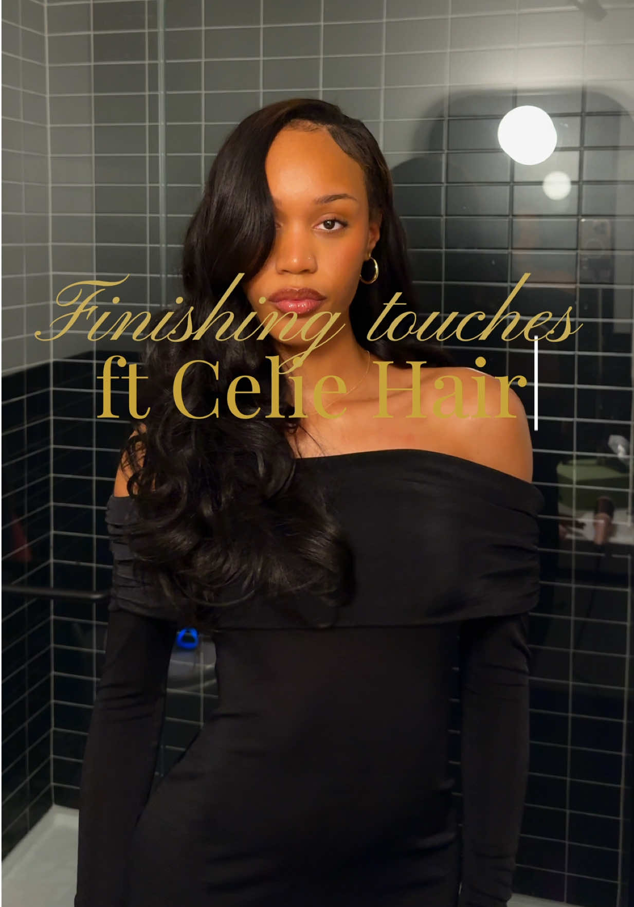 TikTok post by @rayanniaaa for Celie Hair. Caption reads: I feel so grown & sexy w this one🥂 @celiehair....