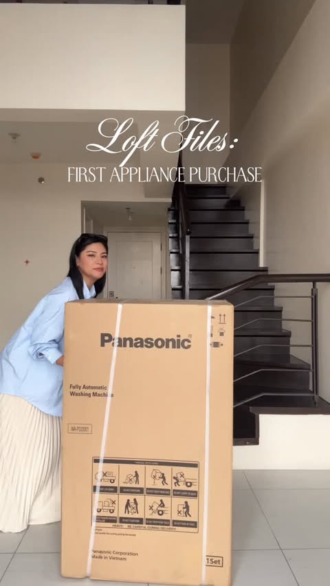 Instagram post by @zoevinluan for Panasonic North America. Caption reads: big girl purchase!!! slowly building my new home....
