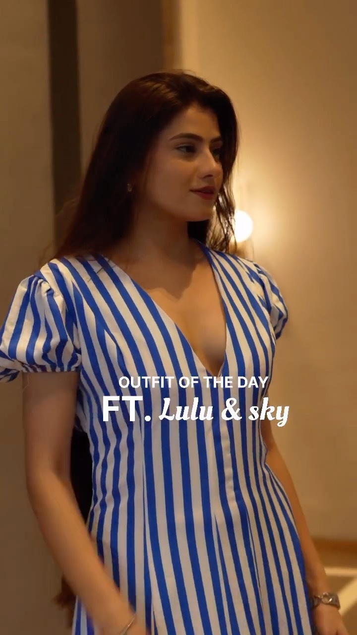 Instagram post by @diksshapawarofficial_ for Lulu & Sky. Caption reads: When class flows in veins, everything feels easy....