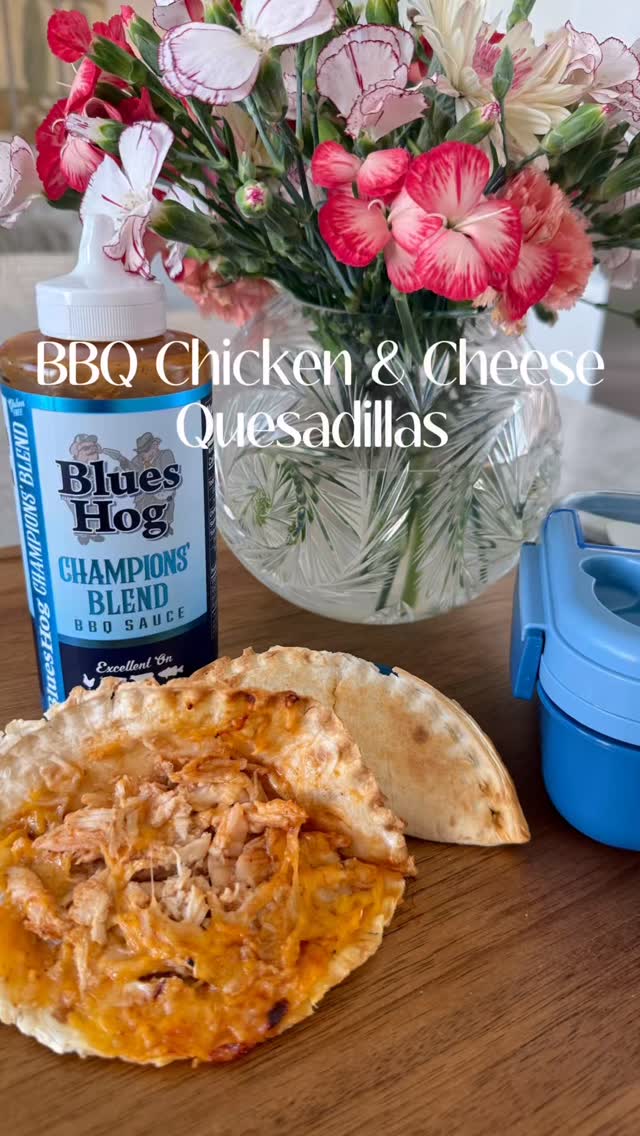Instagram post by @theonepotmomma_ for Blues Hog. Caption reads: Looking for lunch box ideas? The answer… these BBQ....