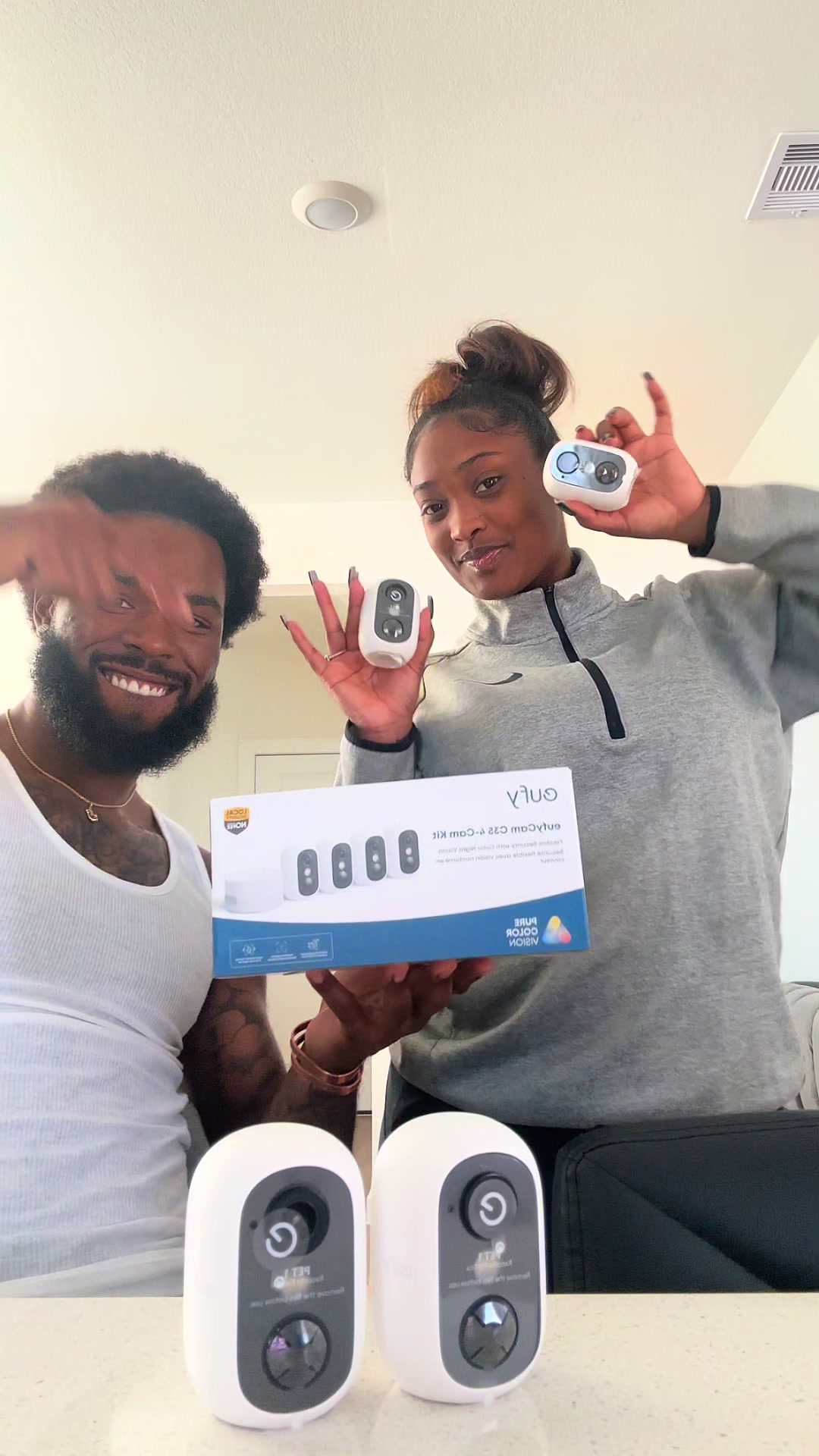 TikTok post by @roandj_ for Eufy. Caption reads: Keeping my home protected with Eufy C35 | @eufy US....