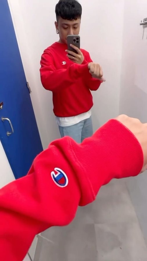 Instagram post by @agentreid00 for Champion. Caption reads: Come & Shop with me at Champion Trinoma Level 2....