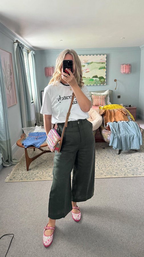 Instagram post by @erica_davies for Flabelus. Caption reads: [...] @oreliajewellery @johnlewis, shoes @flabelus....