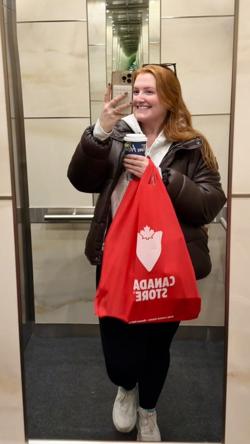 Instagram post by @carewithkate for Canadian Tire. Caption reads: Tis the season!! Let’s help out those in our....