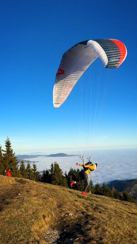 Instagram post by @tommy_friedrich for SALEWA. Caption reads: Good day in the office.

#puremountain....