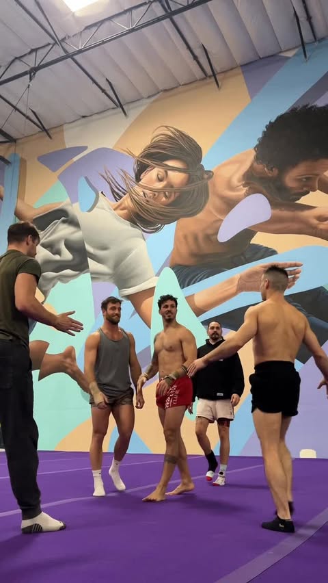 Instagram post by @mishanferrero for Cirque du Soleil. Caption reads: Still got it 👌
-
🦵@jackcatherton @beto___freitas....