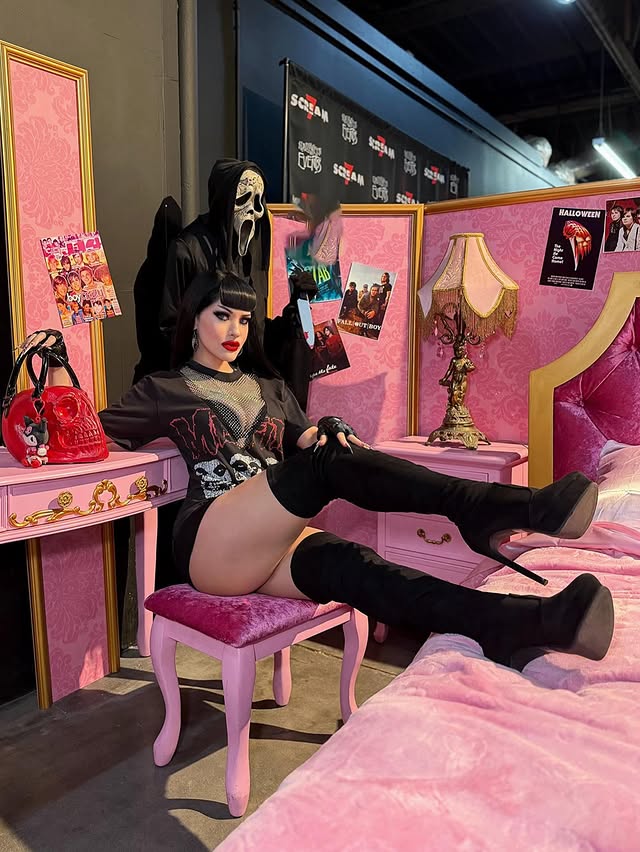 Instagram post by @danny_rockit for Fashion Nova. Caption reads: 💋🔪🦇♥️🦇🔪💋

FANGtastic Valentine Fright with....