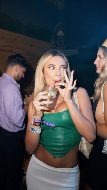 Instagram post by @georgiahassarati for Jose Cuervo. Caption reads: Miami Cristalino Nights was the best time with....