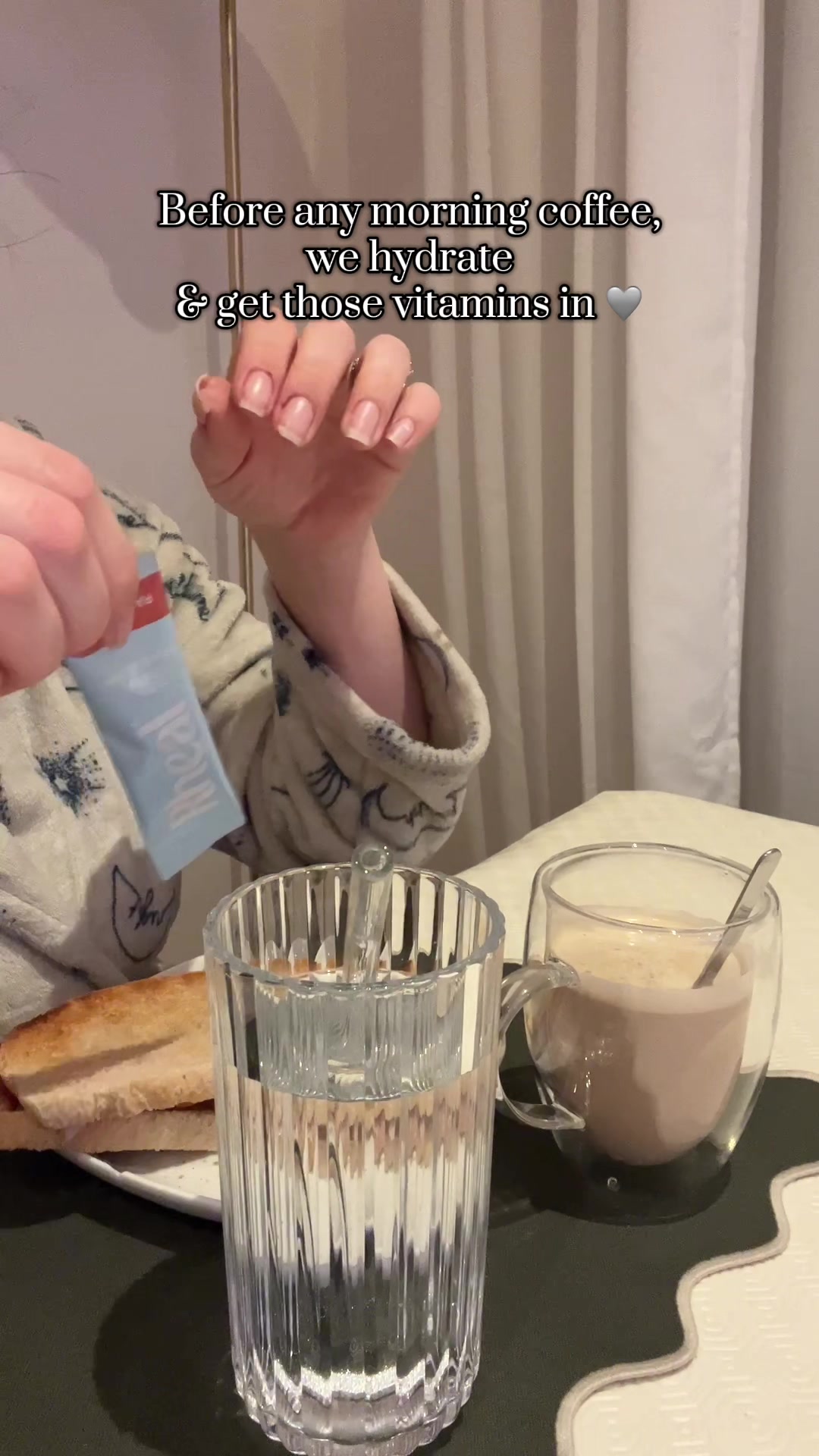 TikTok post by @susierxo for Rheal Superfoods. Caption reads: [...] hydrate, energise and replenish 💦✨@Rheal....