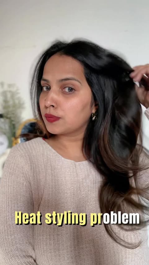 Instagram post by @iamsujatabhalla for Ktein Cosmetics. Caption reads: [...] the caption Styling my hair using KTEIN....