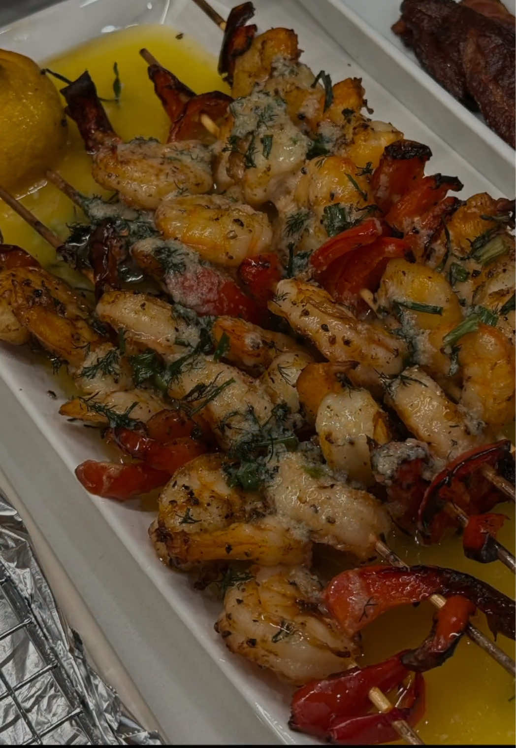 TikTok post by @shadelleg for from Our Place. Caption reads: brinner // trying a new recipe,  while deviating....