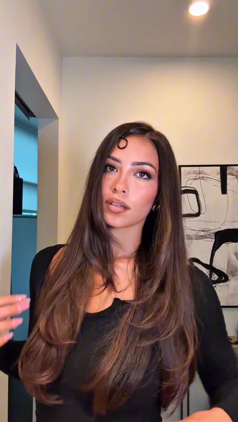Instagram post by @calidoniomia for Briogeo. Caption reads: Alexa Demie hair inspo lately 🤍 the @briogeo....