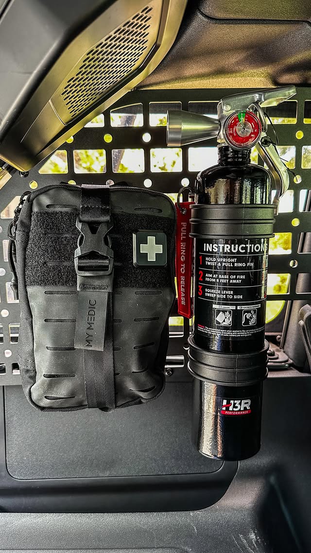 Instagram post by @badoverland for ORACLE Lighting. Caption reads: Happy to add some more safety to the build!....