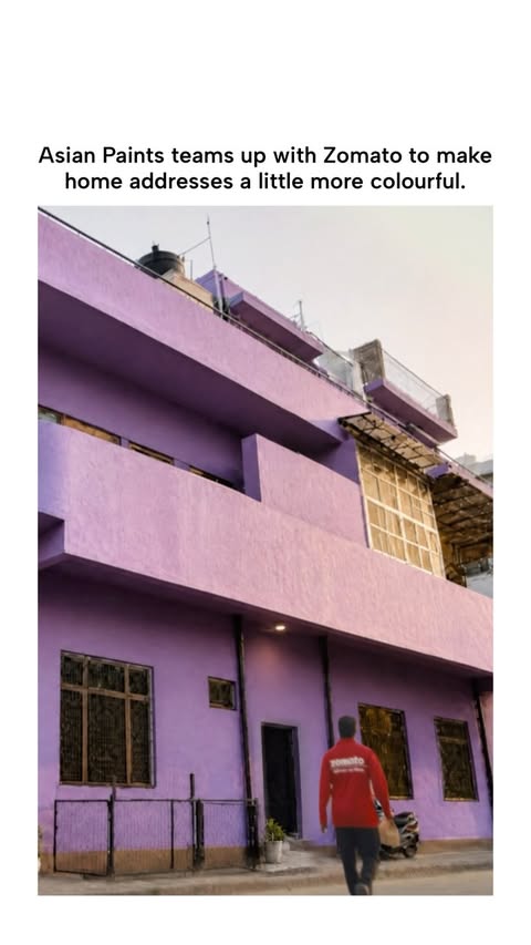 Instagram post by @theadnetwork for Asian Paints. Caption reads: [...] Some are remembered by colour. 🎨 Asian....