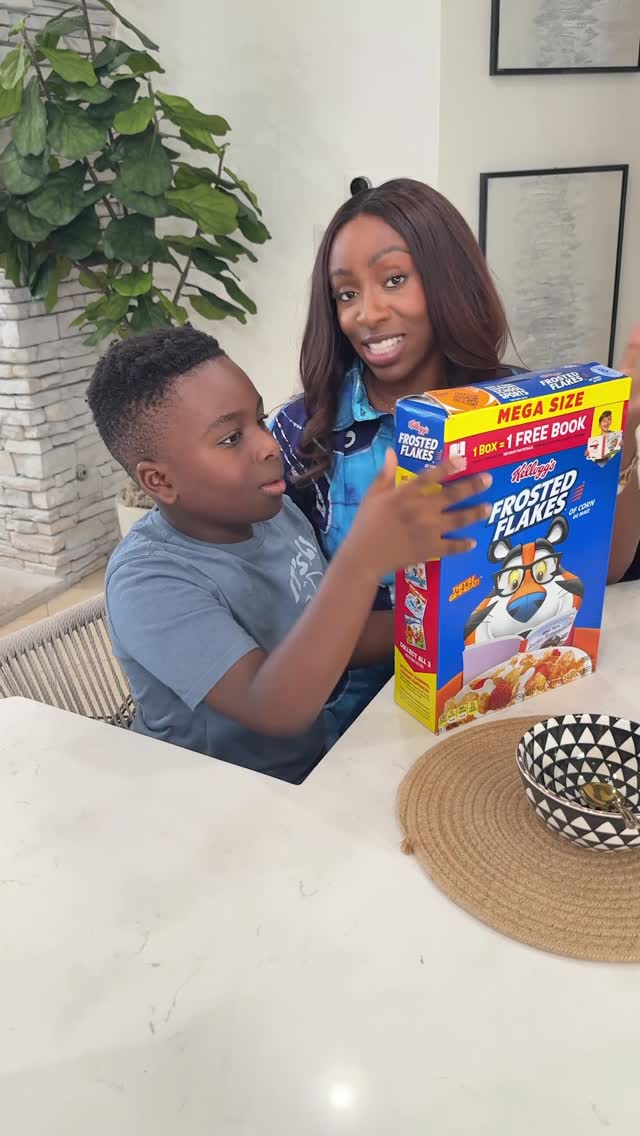 Instagram post by @sincerelyonyi for Kellogg's. Caption reads: #KelloggsPartner This box isn’t just breakfast;....