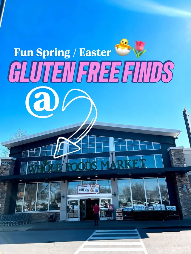 Instagram post by @glutenfreelucia for LesserEvil Snacks. Caption reads: GLUTEN FREE Easter options?! These are SO CUTE and....