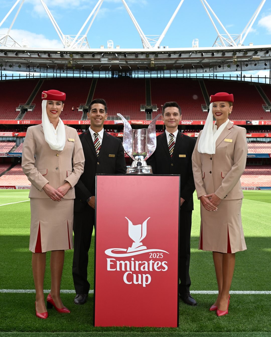 Instagram post by @arsenal for Emirates. Caption reads: Emirates Cup ready 👊.