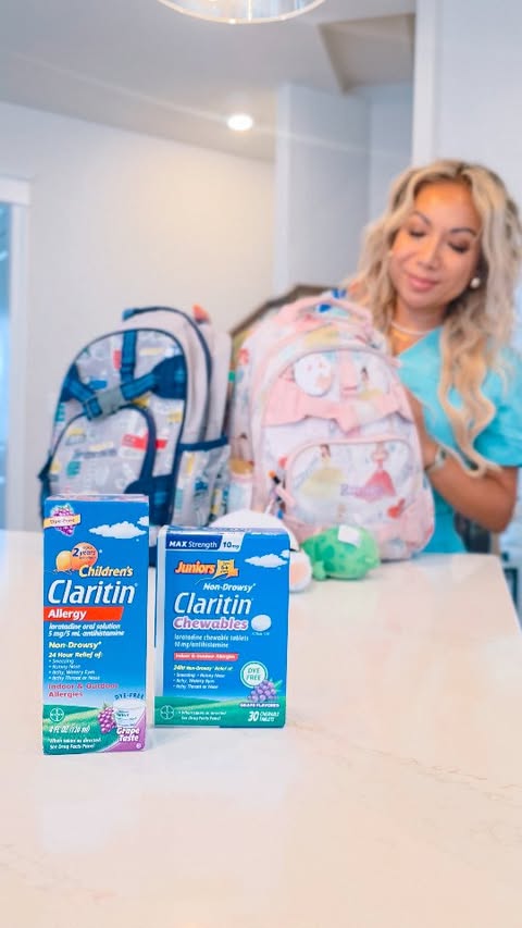 Instagram post by @mummy.yummy.lifestyle for New Engen Creators. Caption reads: #ClaritinPartner Back-to-school is here, which....