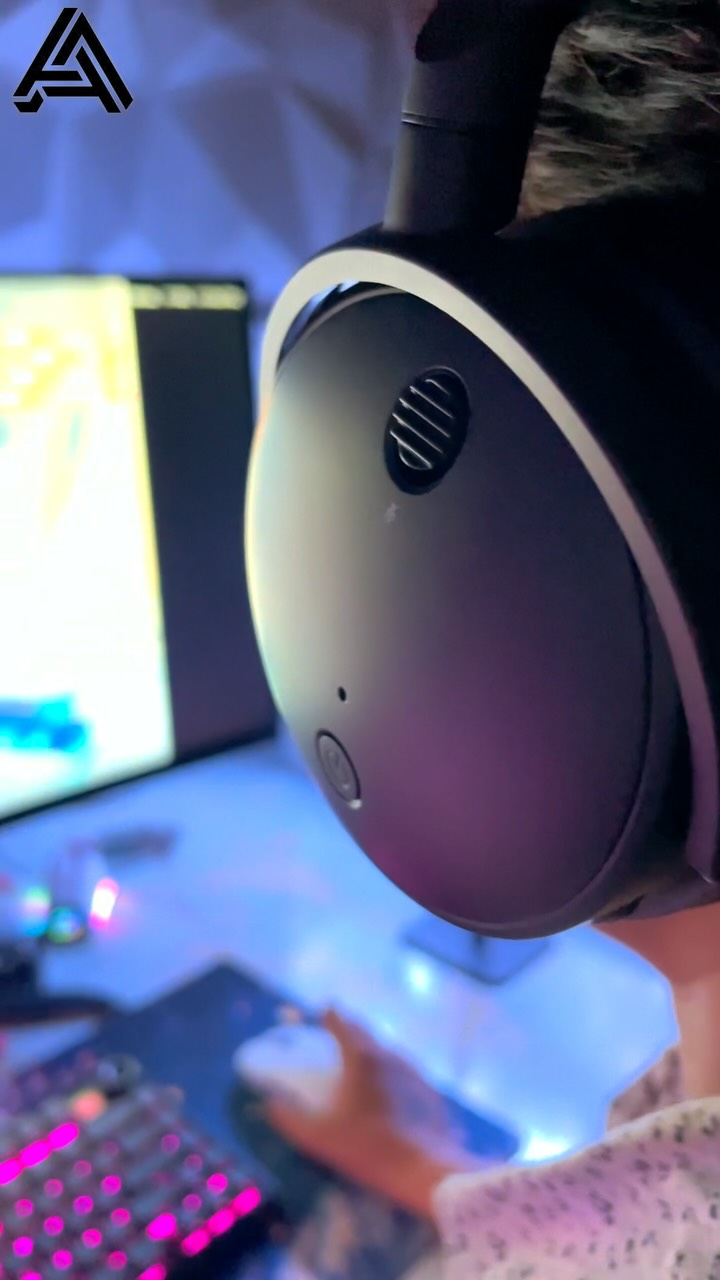 Instagram post by @manik_yadavv for Audeze. Caption reads: 🎧 Audeze Maxwell – Where Gaming Meets Audiophile....