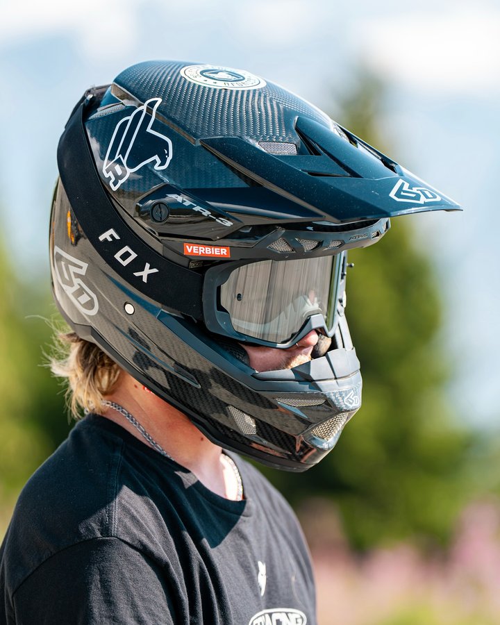 Instagram post by @crunch724 for 6D Helmets. Caption reads: September marks 10 years with @6dhelmets and I’m....