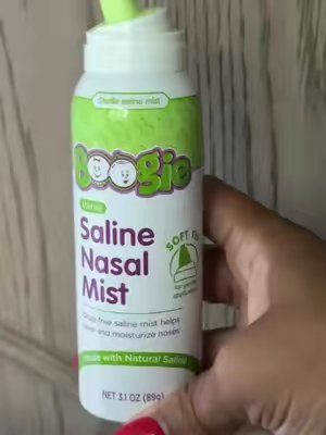 TikTok post by @shantebrianna_ for Boogie Wipes. Caption reads: Keeping my little one comfortable and clear is so....