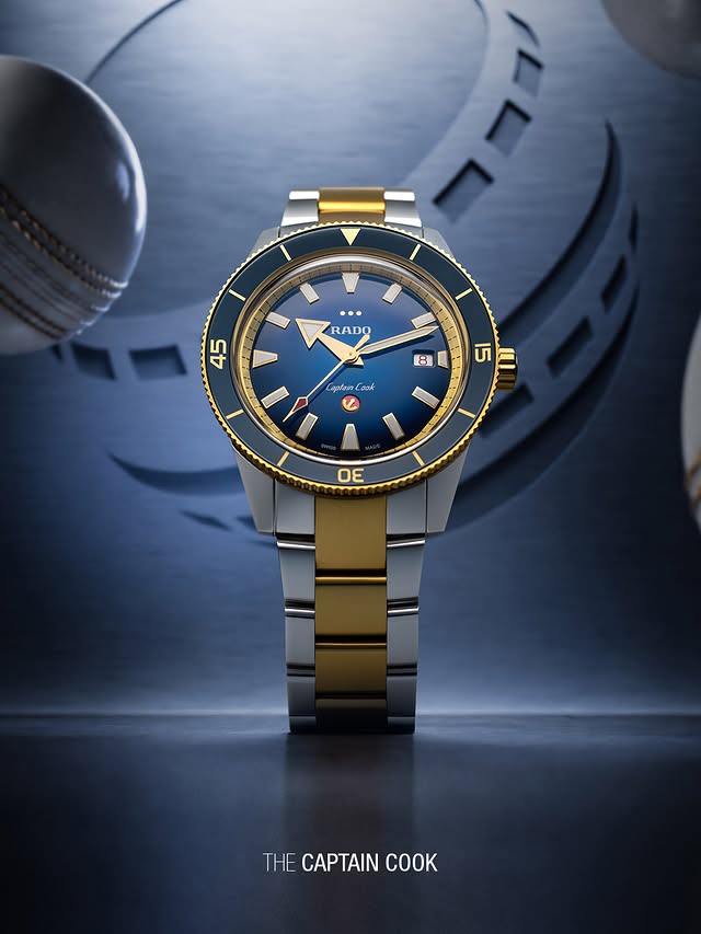 Instagram post by @europeancricket for Rado. Caption reads: [...] Timing Partner of European Cricket, Rado....