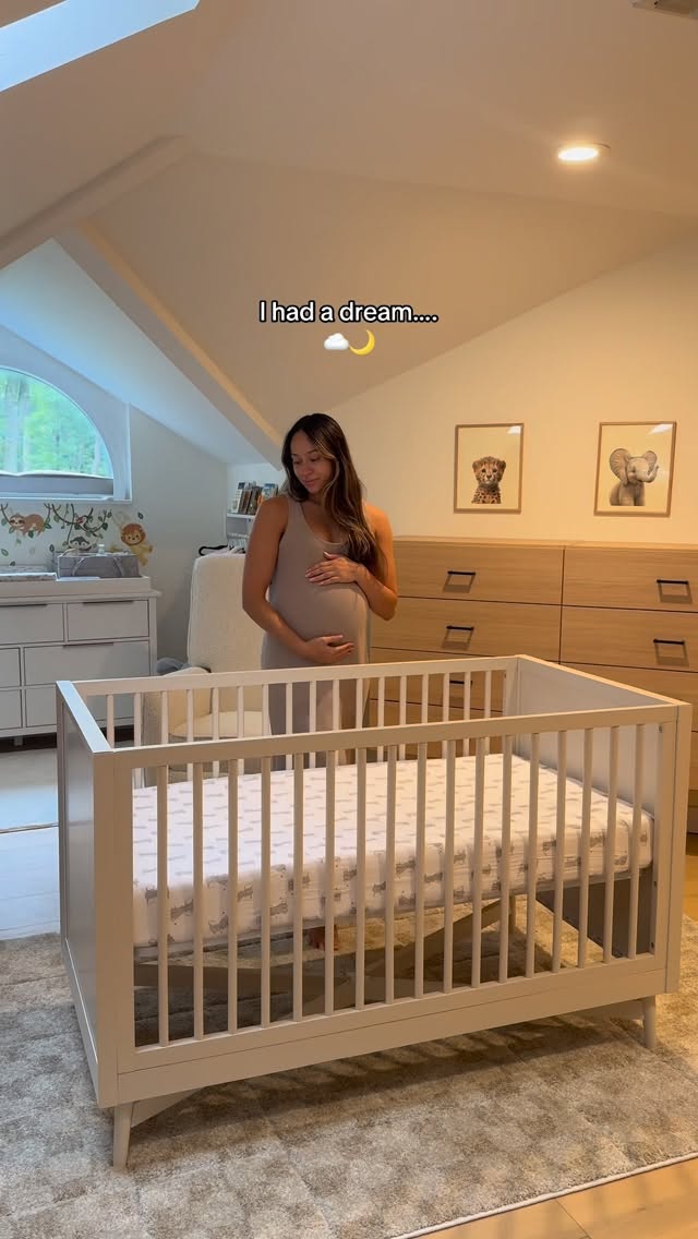 Instagram post by @misha__bell for Delta Children. Caption reads: Motherhood changes everything. 
The way you love,....