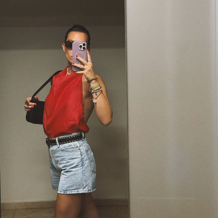 Instagram post by @denizbulutsuz for Bang & Olufsen. Caption reads: •a Gemini after all• #reklam.