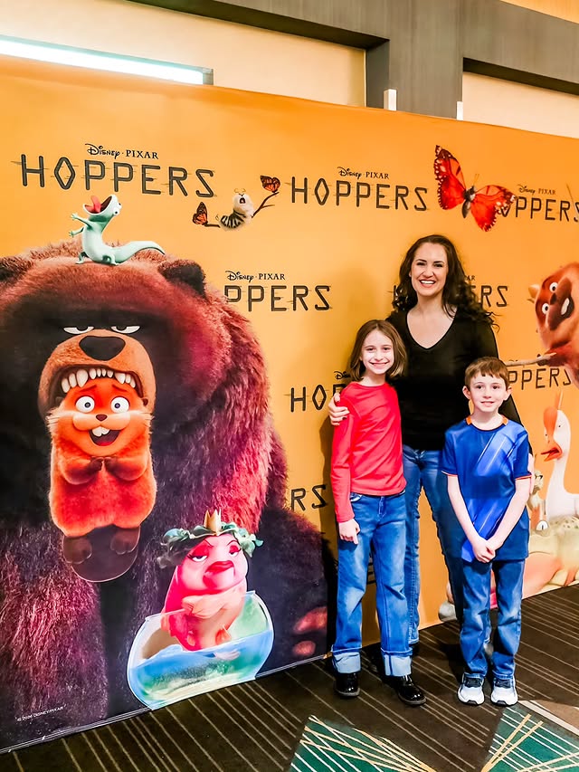 Instagram post by @theclassymamabear for Pixar. Caption reads: [...] special advanced screening of @Disney &....