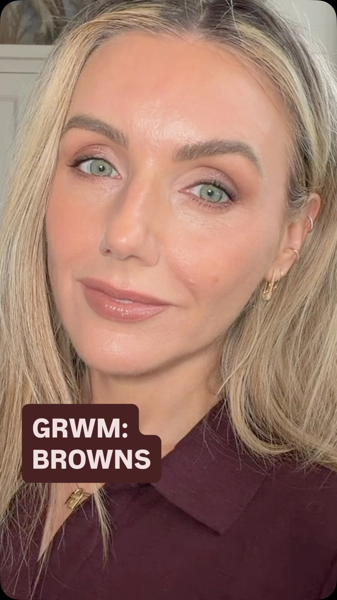 Instagram post by @salihughes for Givenchy Beauty. Caption reads: Just fancied throwing on a load of autumnal brown....