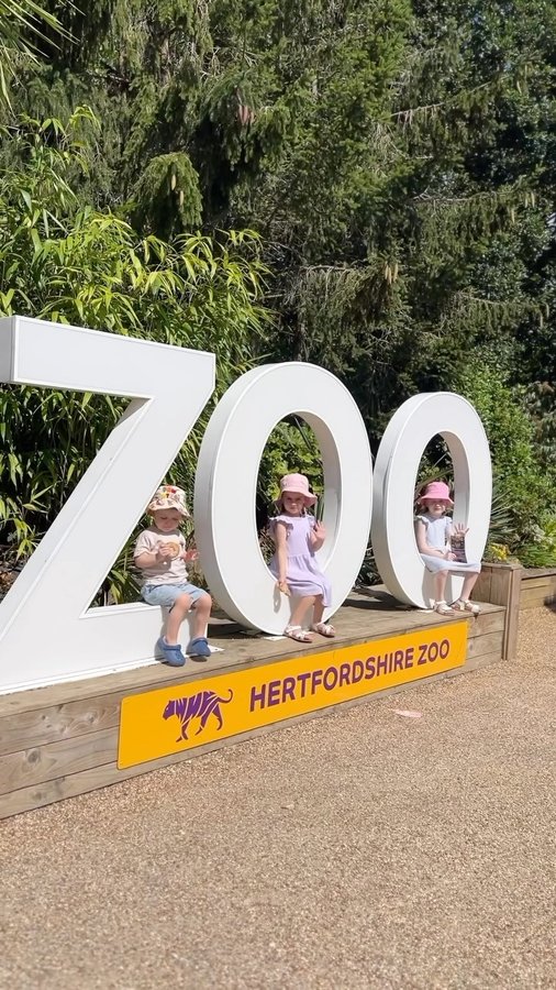 Instagram post by @kieramai for Hertfordshire Zoo. Caption reads: Back to @hertfordshirezoo 🫶🏻❤️ to see the new....