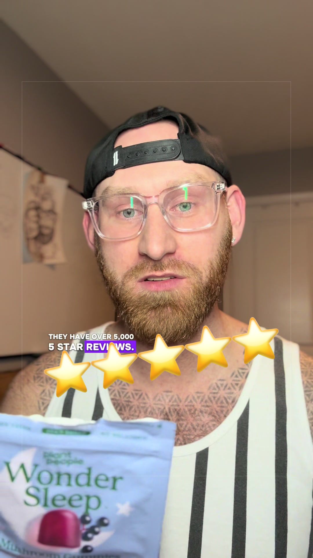 TikTok post by @officialcodyferrell for Plant People. Caption reads: Over 5,000 ⭐️⭐️⭐️⭐️⭐️ reviews! #plantpeople....
