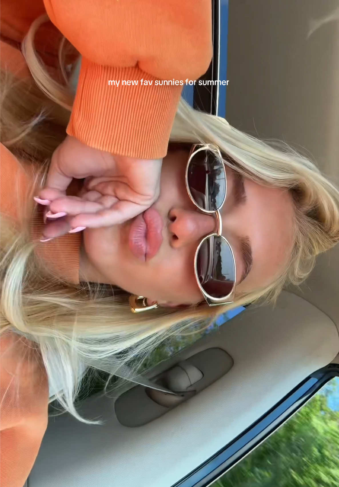 TikTok post by @rubyraebecker for DEZI. Caption reads: These are so sick @DEZI EYEWEAR.