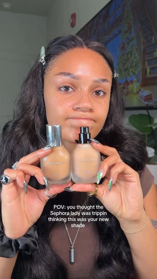 Instagram post by @palomahendersonn for Haus Labs. Caption reads: This can’t be happening… 
#relateable....