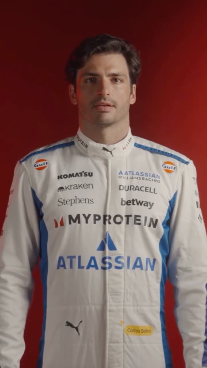 Instagram post by @formulasantander for Santander. Caption reads: It’s a Carlos Sainz world and we’re just living in....