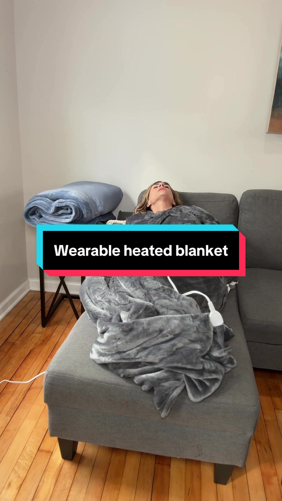 TikTok post by @on.trendz101 for Bedsure Home. Caption reads: The wearable heated blanket by @Bedsure is a....