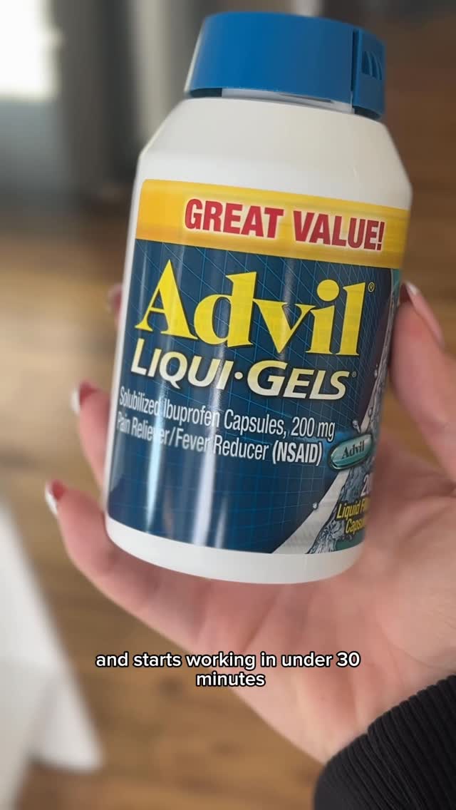 Instagram post by @taylor.lair for Advil. Caption reads: #ad Motherhood looks different for everyone — mine....