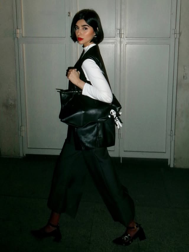 Instagram post by @zeinahmakki for Alexander McQueen. Caption reads: [...] strolls, the Manta by my side.....