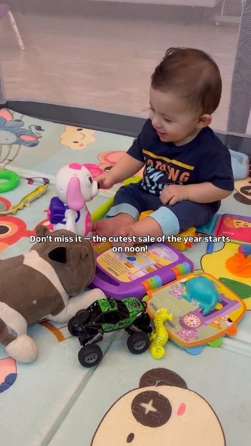 Instagram post by @nadsmarkiz for Noon. Caption reads: @noon_uae 
It’s 11.11 and the Big Baby Bonanza on....