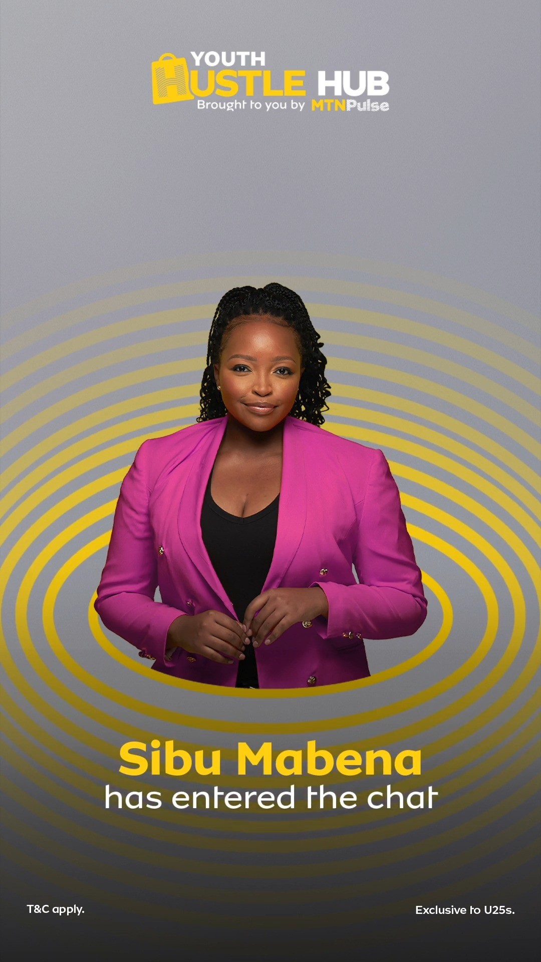 Instagram post by @sibumabena for MTN South Africa. Caption reads: Meet Sibu Mabena, the creative force behind....