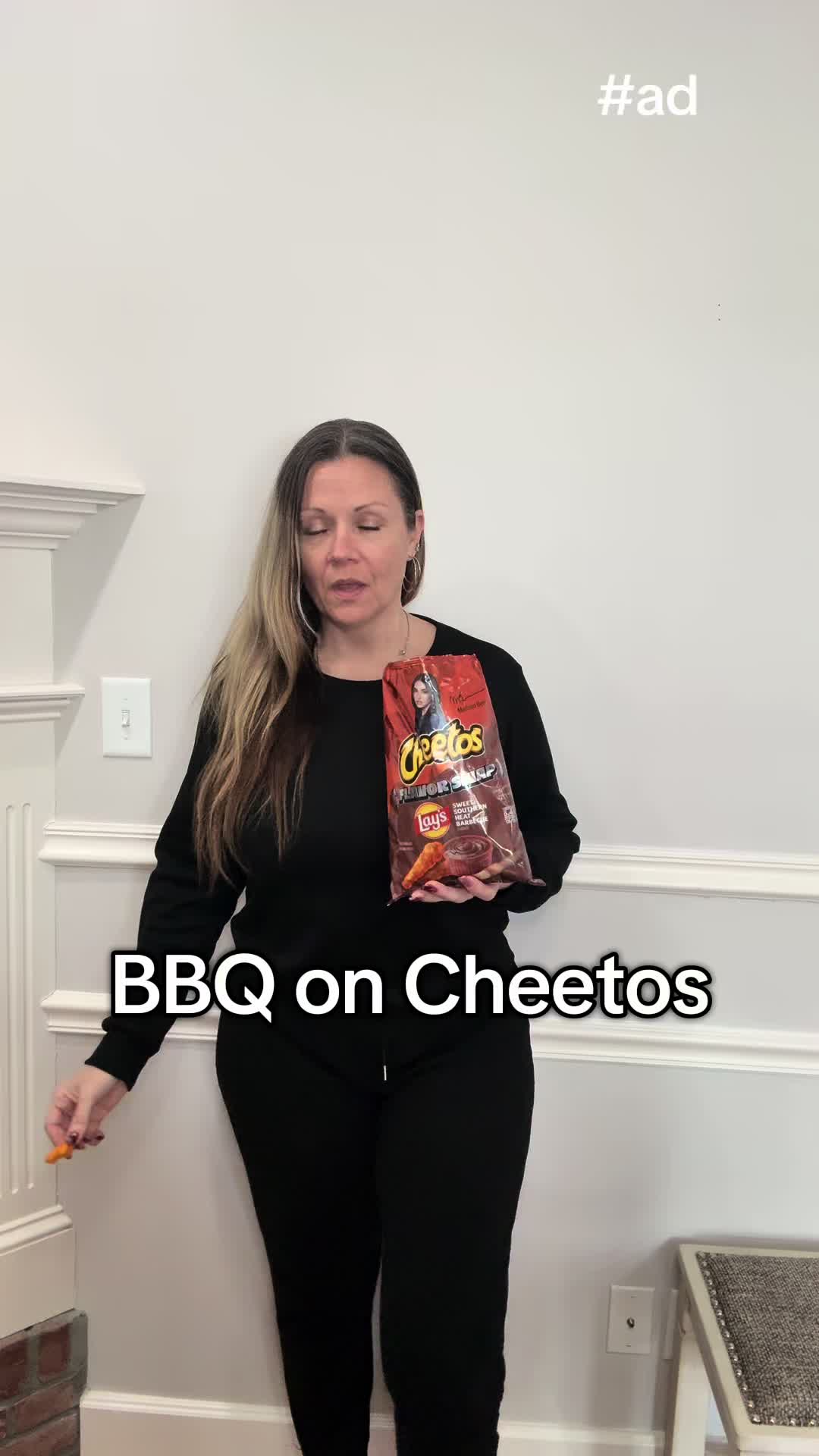 TikTok post by @n_d_ana for Frito-Lay. Caption reads: [...] @Chester Cheetah @Doritos @RUFFLES....