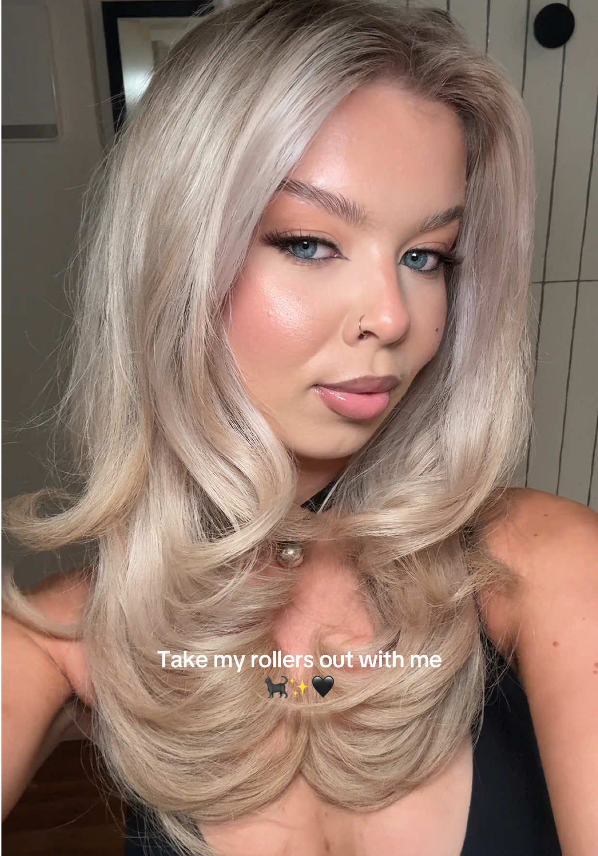 TikTok post by @lucymdrewek for Matrix. Caption reads: Spooky black cat edition (tutorial already posted....