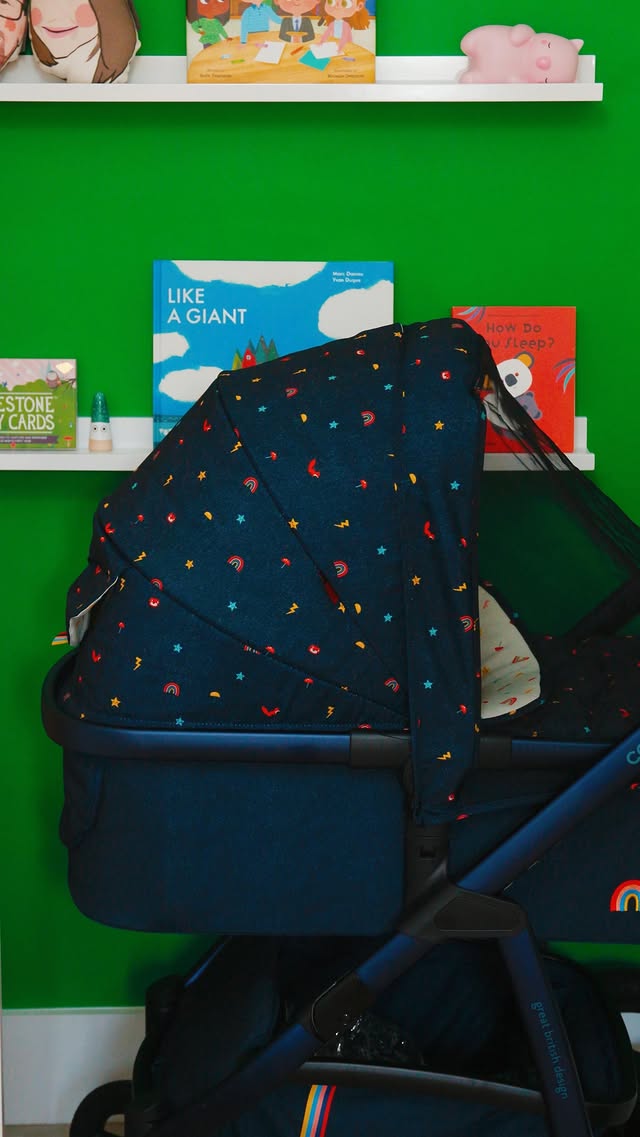 Instagram post by @beccashouseofcolour for Cosatto. Caption reads: AD/PR product 🌈 @cosatto sent me the most AMAZING....