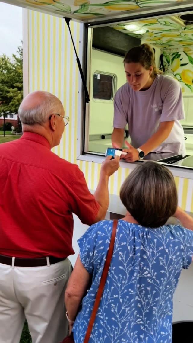 Instagram post by @lemonadeliz for GoDaddy. Caption reads: GoDaddy’s Smart Terminal Flex is such a game....