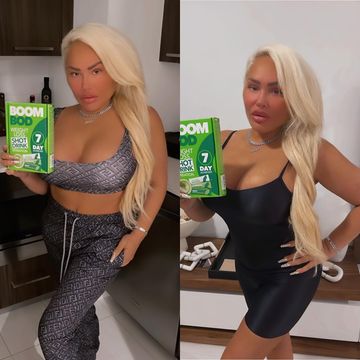 Instagram post by @darceysilva for Boombod. Caption reads: #ad Keeping things 🔥 it’s a @boombod thing 💁‍♀️....