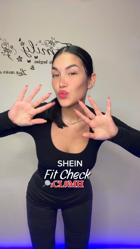 Instagram post by @michelleaguilera_ for Shein. Caption reads: SHEIN Fit Check Challenge! CercaCL9MHsu SHEIN per....