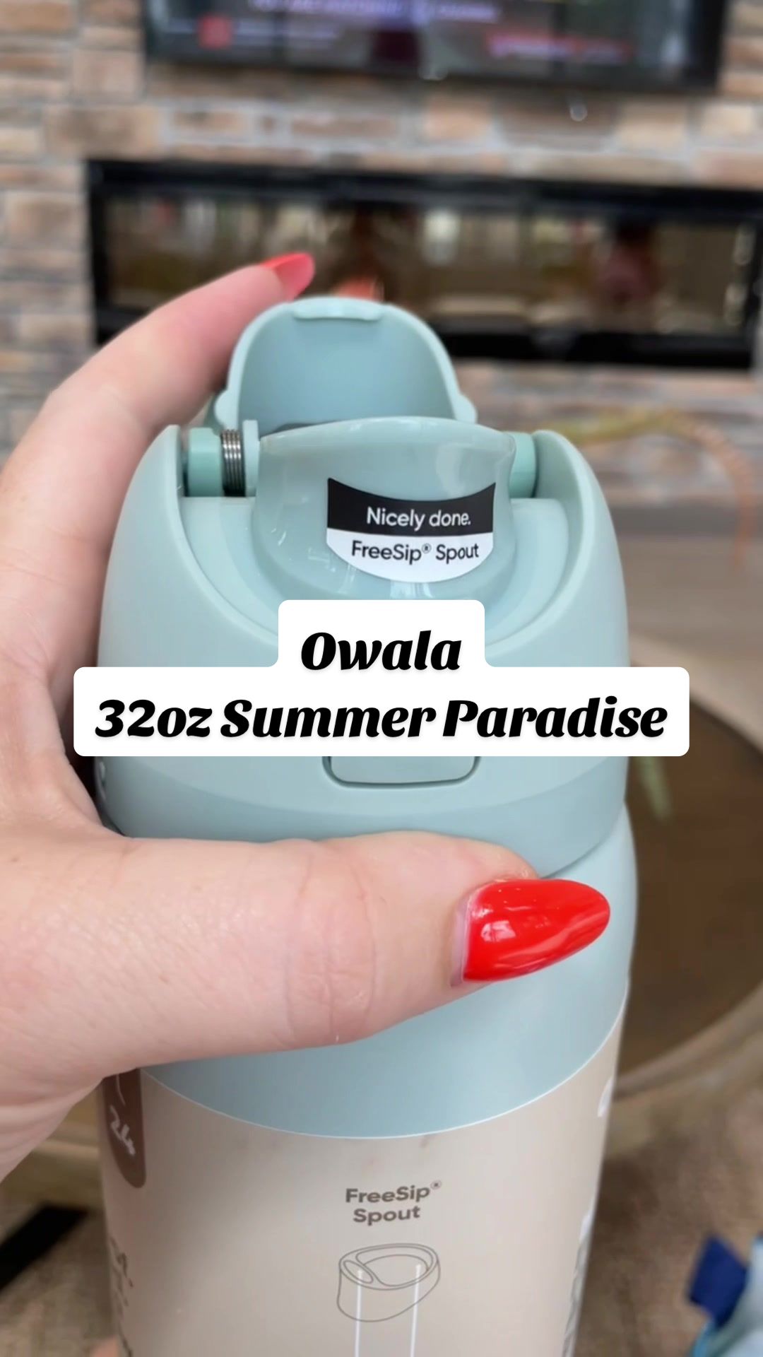 TikTok post by @mrsedwards2020 for Owala. Caption reads: [...] Paradise Collection from @Owala is HERE &....