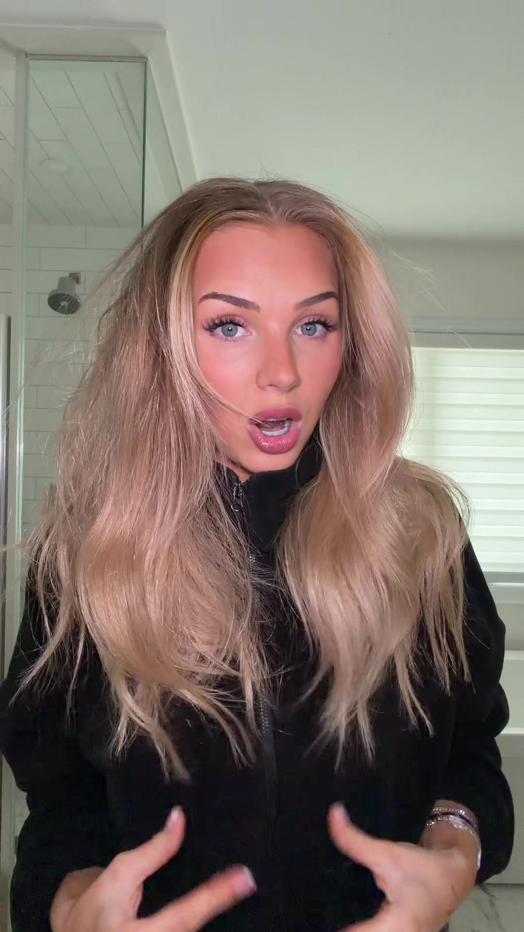 TikTok post by @vanilla_swirlxx for Amika. Caption reads: @amika SLAYED with the new soulstruck nourishing....