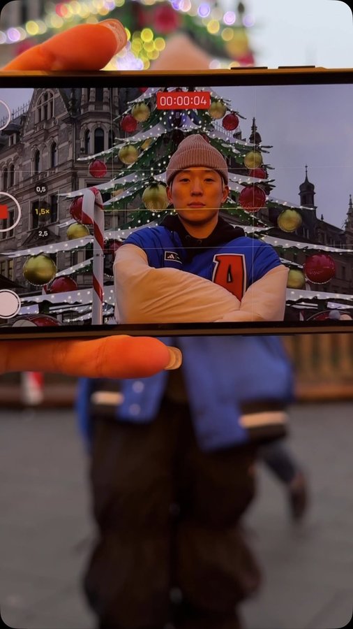 Instagram post by @youngchanmoon for Moon Boot. Caption reads: Anzeige | Step into the future with every stride....